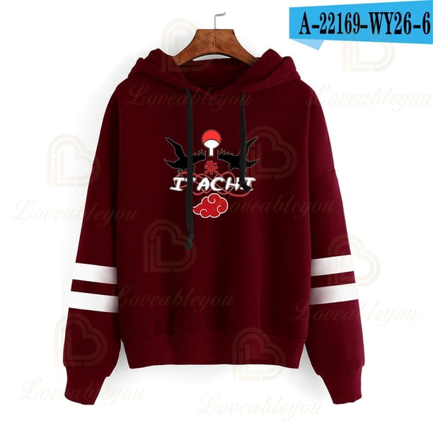 Naruto Manga Uchiha Sasuke Akatsuki Anime Costume Hoodie Role Play Sweatshirt Boys' Hoodie Top Children's Clothing3XL Adult (90-100kg) Gao Jinjia LED