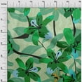 thumbnail image 3 of oneOone Velvet Forest Green Fabric Tropical Lily Floral Fabric For Sewing Printed Craft Fabric By The Yard 58 Inch Wide, 3 of 7