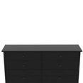 thumbnail image 5 of VEIKOUS 6 Drawer Modern Design Dresser with Metal Knobs, Black, 5 of 13