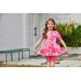 thumbnail image 2 of Arshiner Girls Summer Outfits Short Sleeve Ruffle Hem Top and Biker Shorts Set Girl Clothes, 2 of 4