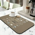thumbnail image 2 of Premium 19.5x12in Coffee Bar Mat Anti-Slip, Super Absorbent Silicone - Ideal Kitchen Counter Coffee Drying Pad for Coffee Pots, Espresso Machines, 2 of 7