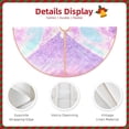 thumbnail image 3 of Sikiie Purple Sparkling Butterfly Christmas Tree Skirt, Christmas Tree Decorations, Christmas Decor, Tree Mat Decoration(30-48IN)-36", 3 of 6