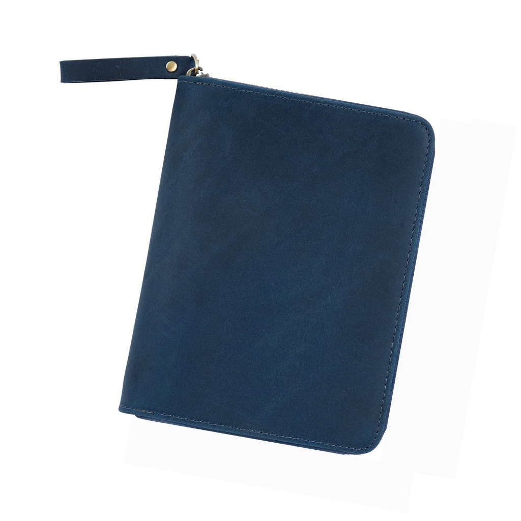 Zippered Leather Cover for 3.5x5.5Inch Pocket Journal Notebook Field Notebook