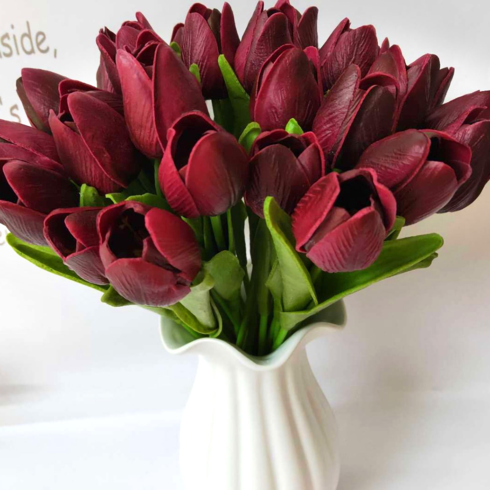 XWQ 10Pcs/Set Artificial Tulip Flowers Home Wedding Party Decor Gift