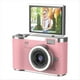 thumbnail image 1 of Cámara Digital 4K CCD con Zoom 8X para Estudiantes, Compacta de 48 MP, con Pantalla Abatible de 180°, para Selfies, Color Rosa., 1 of 5