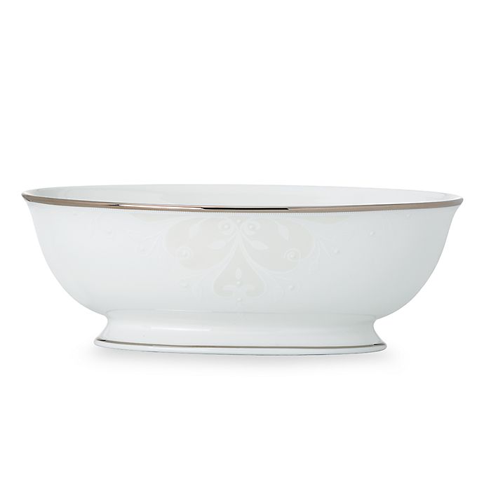 Lenox Opal Innocence Scroll Oval Vegetable Bowl