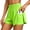 Green, variant on Women's High Waisted Running Shorts, 2-in-1 Quick Dry Workout Shorts with Pockets, Breathable Athletic Shorts for Yoga Gym Training & Summer Sports(White/M)