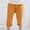 Yellow, variant on ZZwxWA Cotton Linen Kids Casual Pants with Rolled Hem Elastic Waist Comfortable Loose Fit Trousers for Daily Wear
