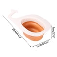 thumbnail image 3 of Cute Design Drainage Basket Multifunctional Drainage Rack, Kitchen Garbage Drainage Basket (basket Yellow, Green White, Orange White), 3 of 4
