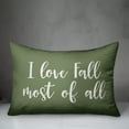thumbnail image 3 of Creative Products I Love Fall Most Of All in Green 14 x 20 Spun Poly Pillow, 3 of 3