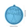 thumbnail image 2 of Agiferg Christmas Ornaments Round Shape Pendant Molds For Epoxy Resin DIY Crafts Jewelry Keychain Making, 2 of 2