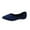 Blue, variant on Aueoeo Women Round Toe Flats Comfortable Walking Shoes Dressy Slip-ons Loafers Leather Platform Loafer Shoes