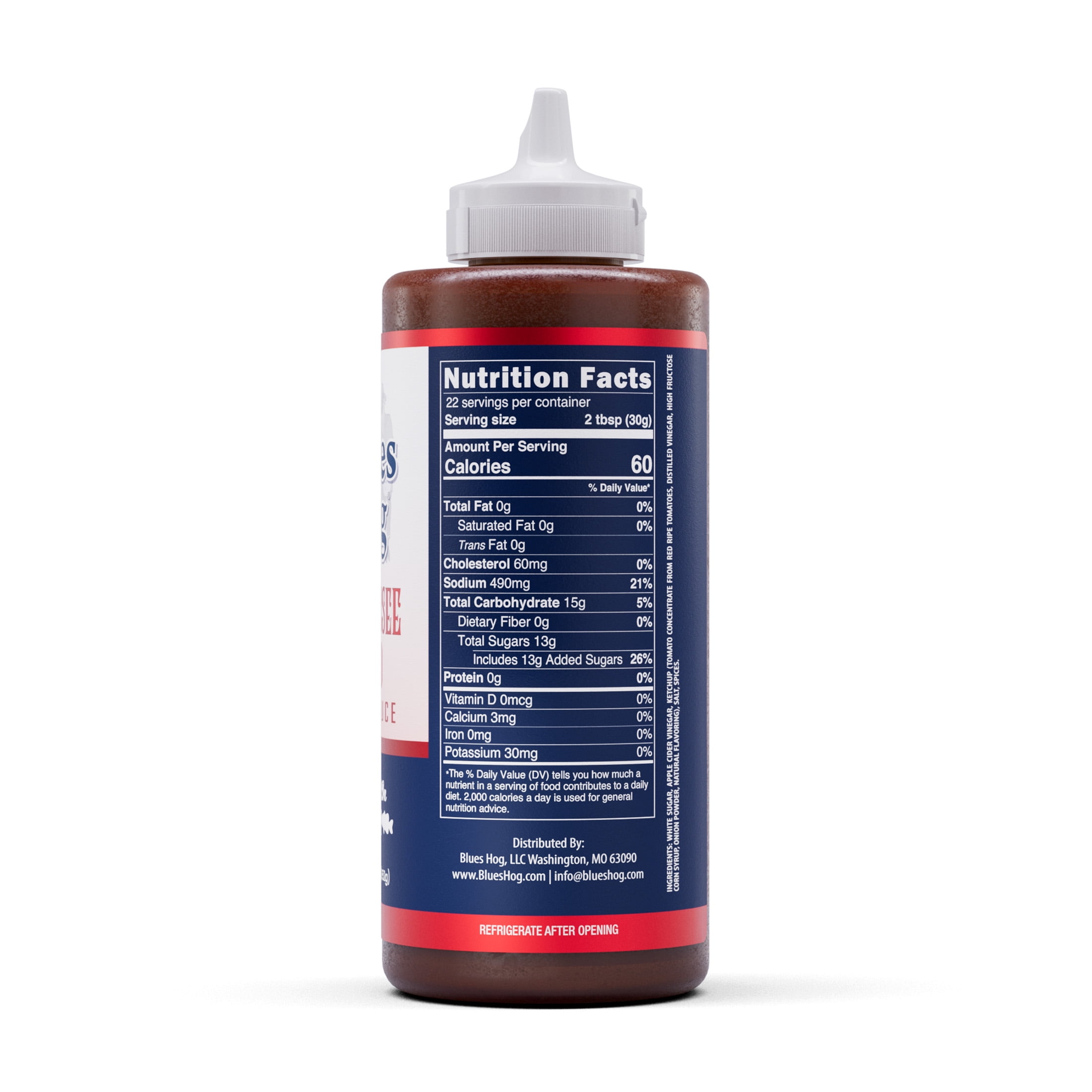 Blues Hog Tennessee Red BBQ Sauce Bottle, Gluten-Free, 23 oz
