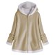 thumbnail image 2 of Chaqueta De Felpa De Otoño Invierno A La Moda Para Mujer, Abrigo De Costura Holgado De Manga Larga Para Mujer Likrtyny Mujer, 2 of 3
