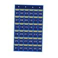 thumbnail image 4 of Classroom Pocket Chart Classroom Hanging Organizer Sundries Storage Organizer Multipurpose Card Pocket Organizer for Cabinet Blue 36 Pockets, 4 of 8