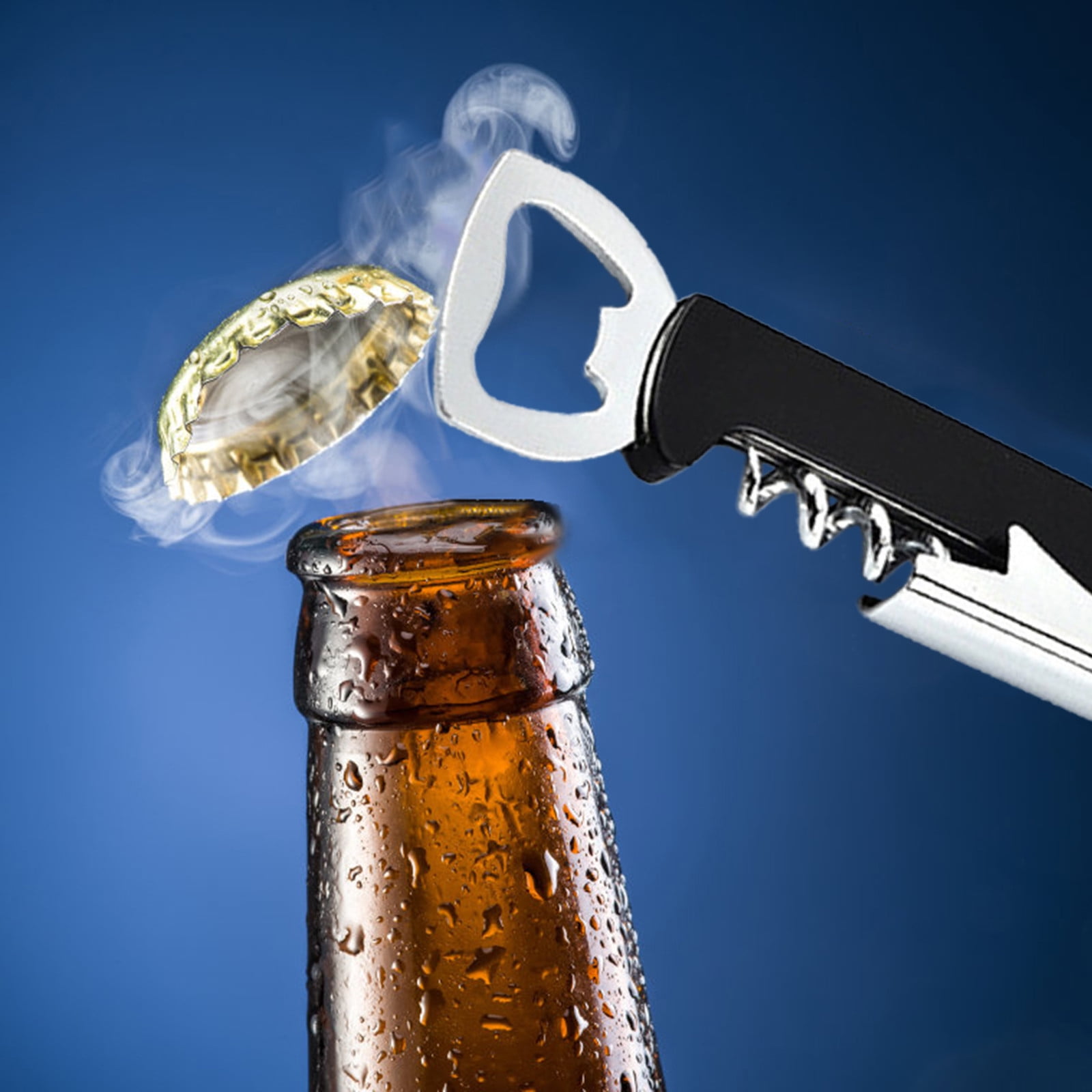 Manual Key Shape Metal Beer Soda Bottle Opener Camping Kitchen Bar Tool 6T
