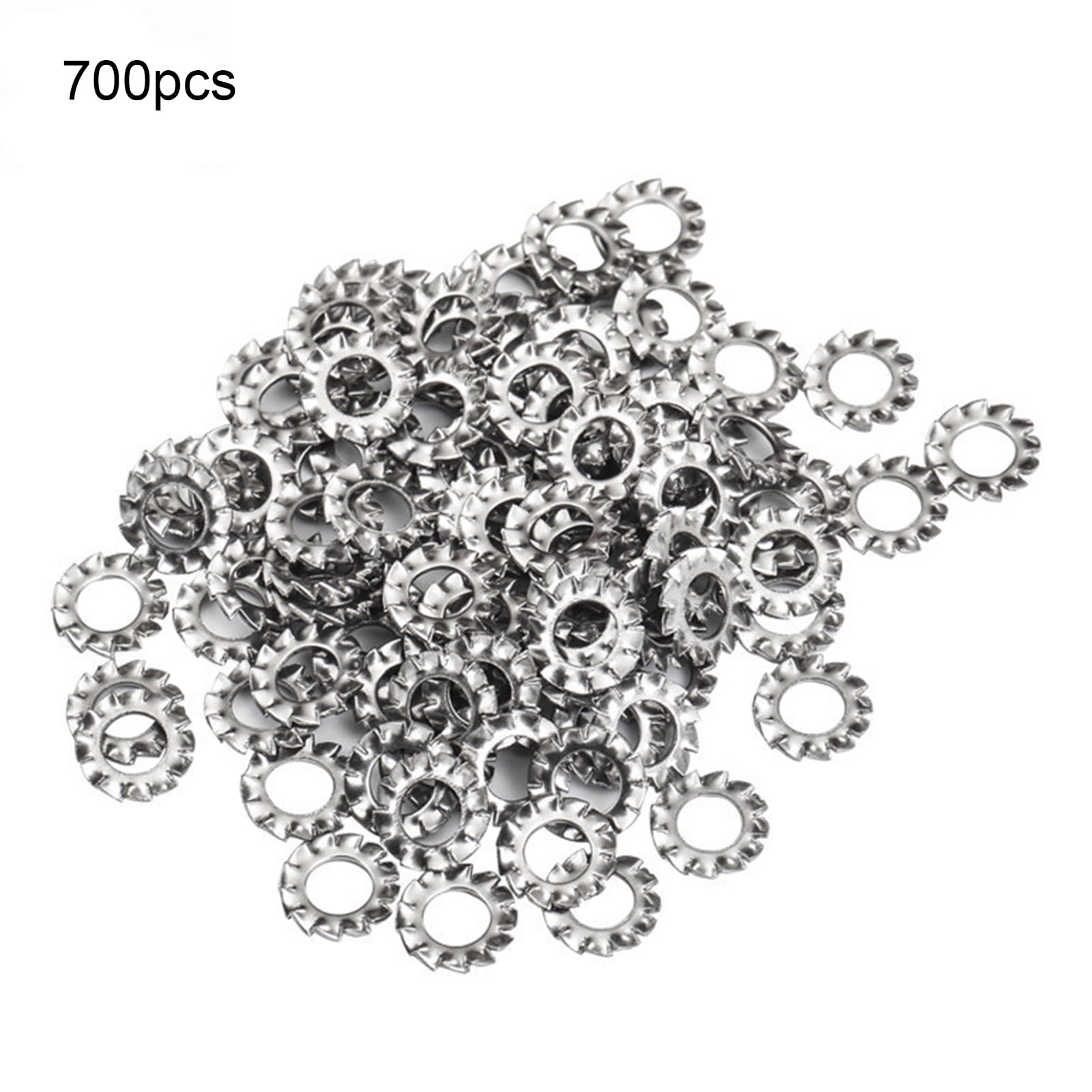 200 Pieces M5 Flat Lock Washer Shakeproof Washer 8.8 Grade Alloy Steel 
