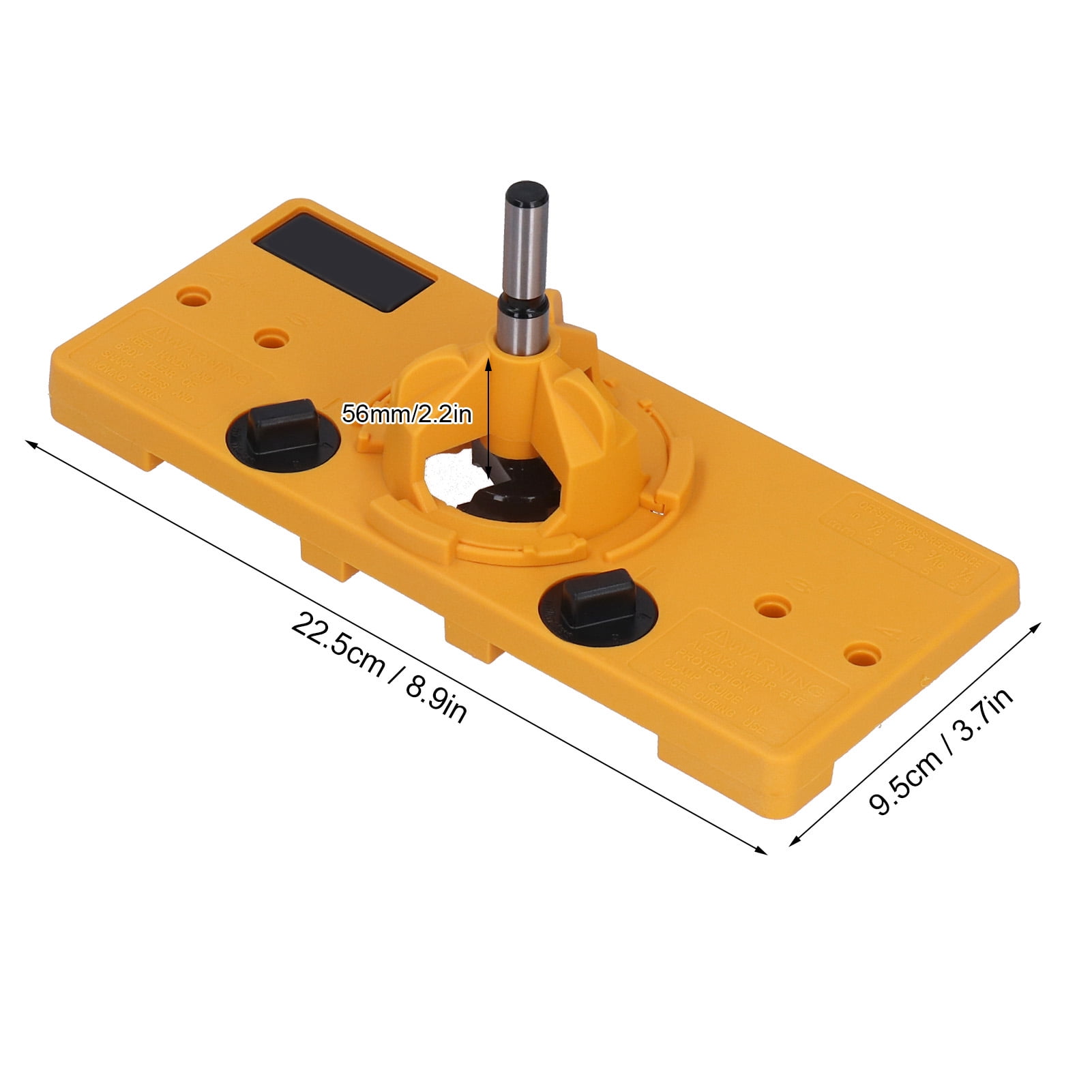 BIMZUC 35mm Hinge Hole Locator Jig Drilling Guide, Professional Engineering Plastic Woodworking Punch Locator Tool for Cabinet Door Installation, 8.9 x 3.7 inches / 22.5 x 9.5 cm