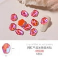 thumbnail image 4 of 1 Bag Random Luxury Nail Art Dangle Jewelry, Mixed Style Nail Charms, Rhinestones 3D, 50 Pieces, 4 of 55