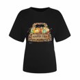 thumbnail image 1 of Blusa Informal Con Estampado de Acción de Gracias Para Mujer, Camiseta de Manga Corta Odeerbi  ODB151295, 1 of 6