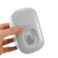 thumbnail image 3 of GOOHOCHY Dispensador automático de pasta de dientes de pared, exprimidor y soporte para pasta de dientes para niños y bebés (gris), 3 of 8