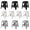 Mixed color, variant on ICEELF 5 Pack Stackable Classroom Stools, 18.8" Height Black Plastic Nesting Stools, Portable Backless Flexible Seating for Classroom, School, Office, Home, Space-Saving Design