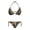 Camouflage, variant on Jamaican Flag Pattern Two Piece Bathing Suit for Beachwear Summer, Bikini Set Self Tie Drawstring