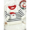 thumbnail image 5 of LMLYSoH Baby Knitted Sweater Christmas Santa/Elk Print Casual Warm Long Sleeve Pullovers Infant Knitwear for Toddler, 5 of 9