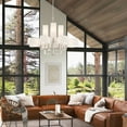 thumbnail image 6 of Livex Lighting Rubix 12 Light Foyer Chandelier in Brushed Nickel, 6 of 11