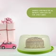 thumbnail image 2 of 1Pc 8 Inch Transparent Plastic Cake Box Portable Baking Box Locking Cake Carrier, 2 of 8