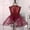 Burgundy, variant on iiniim Kids Girls Sleeveless Mock Neck Sequins Ballet Dance Leotard Dress Latin Lyrical Jazz Costume