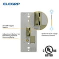 thumbnail image 6 of ELEGRP Slide Toggle Dimmer Switch,Single Pole & 3-Way Toggle LED Dimmer Light Switch, Wall Plate Included, UL Listed, Ivory 2PC, 6 of 6