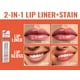 thumbnail image 2 of Lápiz labial despegable, 2 unidades, delineador de labios, impermeable, cacao y café, 2 of 9