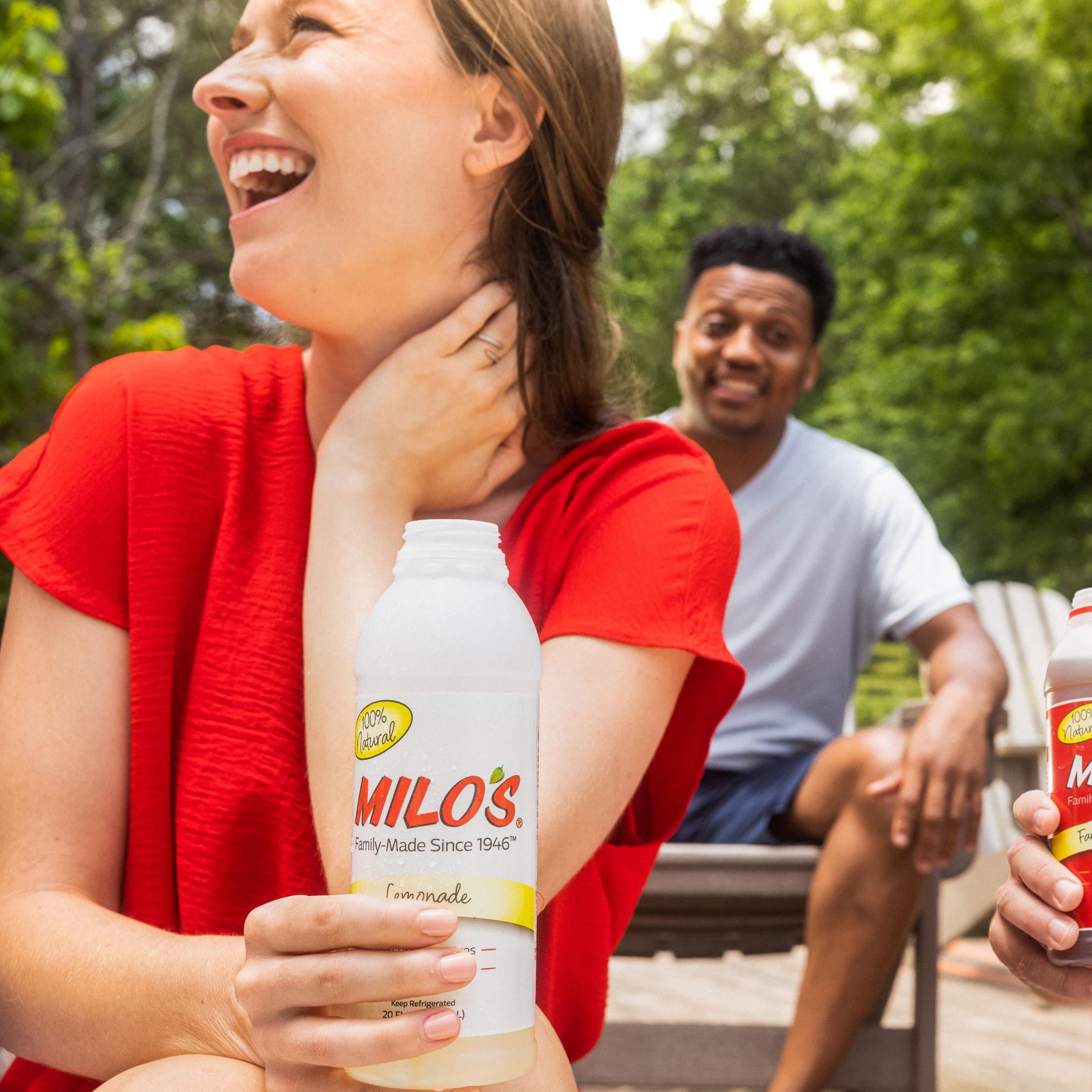 Milo's Lemonade Juice Drink, 100% Natural, 20 fl oz Refrigerated Bottle