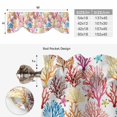 thumbnail image 6 of Tie Up Valance Curtain for Kitchen,Watercolor Ocean Starfish Sea Coral Rod Pocket Short Curtains Adjustable Tie-Up Shade Valances,Colorful Marine Life Window Treatment for Bathroom Living Room, 6 of 9