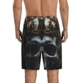 thumbnail image 4 of Lsque Royal Skull With Golden Crown Mens Sleep Pajama Shorts,Short Pajama Pants, Cotton Ultra-Soft Knit-4X-Large, 4 of 9