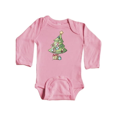 

Inktastic Christmas Tree Gift Baby Boy or Baby Girl Long Sleeve Bodysuit