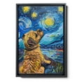 thumbnail image 2 of Hudo Starry Night Border Terrier Canvas Print - Van Gogh Inspired Dog Poster Wall Art Decor, 2 of 5