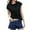 Black-01, variant on Mittory Womens Cap Short Sleeve Shirts Hoodies Lightweight Pullover Tops Summer Casual Loose Soft Tunic Blouses