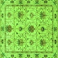 thumbnail image 1 of Ahgly Company Indoor Square Abstract Green Modern Area Rugs, 5' Square, 1 of 4