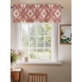 thumbnail image 2 of Bohemia Ethnic Style Valances for Windows Retro Southwest Pattern Red Rod Pocket Curtains Valance Short Window Treatment Drapes for Living Room, Bedroom Bathroom 54"&nbsp;W x 18" L, 2 of 5