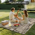 thumbnail image 4 of Brown Stone Wall Outdoor Rug 3x5 Ft - Reversible Patio Rug Outdoor Camping Rugs, Vintage Country Rocks Brick Pattern Washable Indoor Outdoor Area Rugs, Non-Slip Outdoor Carpet Runner for Deck/Porch, 4 of 8