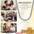 thumbnail image 5 of Jewmon To My Husband Cuban Chain Necklace for Men with Romanitc Message Card Birthday Anniversary Gifts for Him, 5 of 8
