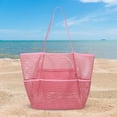 thumbnail image 1 of Bolso de playa Salvador de malla multifunción rosa, 1 of 10