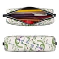 thumbnail image 2 of Yiaed Wisteria Flower Print Leather Pencil Case - Leather Pen Pencil Holder - Elegant & Practical Pencil Pouch for Work & Office, 2 of 7