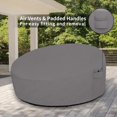 thumbnail image 4 of Easy-Going Housse de Lit de Jour Extérieur Robuste 600D 75 Pouces Résistante aux UV Housse de Canapé Rond de Patio Imperméable Auvent Extérieur Canapé de Jour, 4 of 7