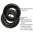 thumbnail image 6 of 4.10/3.50-6 4.10-6 410-6" Inch Tire and Inner Tube for Scooter Wheelbarrows Hand Trucks Lawn Mowers Wagons Snow Blowers Dollies Tractor Go Kart Yard Trailers Trolleys Generators ATV (4), 6 of 6