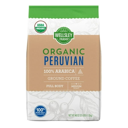 Product of Wellsley Farms Organic Peruvian Ground Coffee, 40 oz. [Biz (Best Peruvian Coffee Brands)