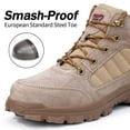 thumbnail image 2 of LAoutun Steel Toe Boots for Men High-top Safety Work Boots Comfort Construction Boots, 2 of 6