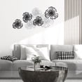 thumbnail image 2 of HYmarket Modern Double Layers Wall Flower Statue - Light Luxury Hollow Artwork, Wrought Iron Flower Ornament, Modern Background, Home Supplies, 2 of 8